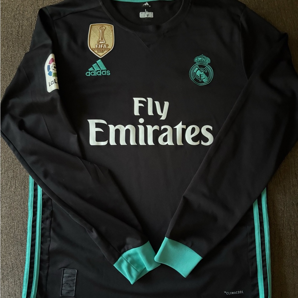 Adidas Real Madrid Ronaldo 7 Long Sleeve 2017/18 Third Jersey - Size L
